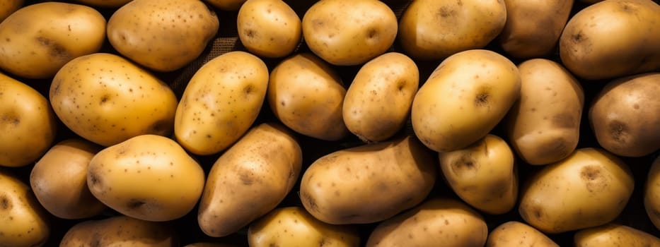 Fresh tasty potato texture background