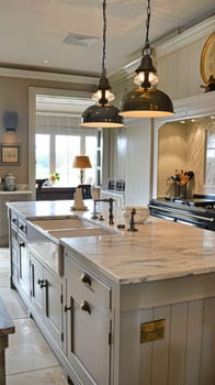 Bespoke kitchen design, country house and cottage interior design, English countryside style renovation and home decor idea