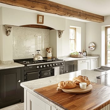 Bespoke kitchen design, country house and cottage interior design, English countryside style renovation and home decor idea