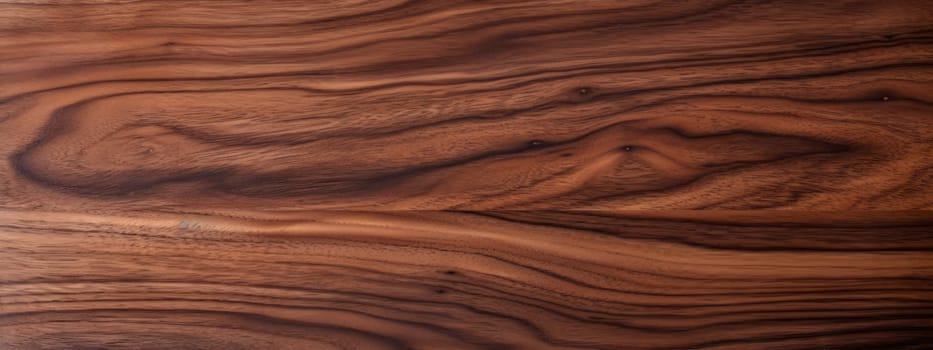 Uniform walnut wooden texture with horizontal veins. Wood background. Seamless pattern