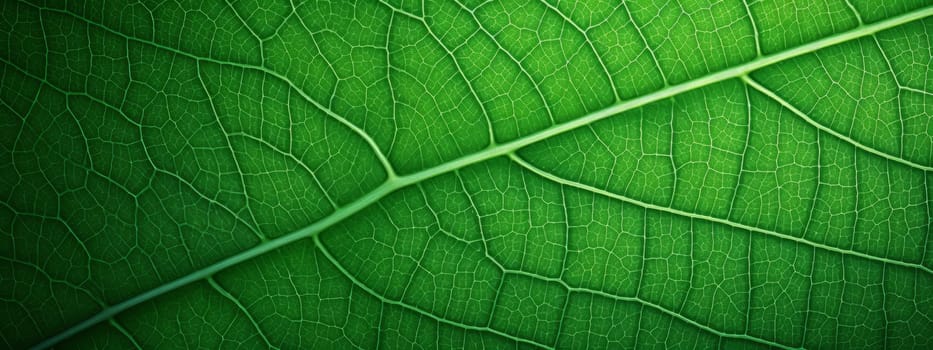 Green leaf close-up texture background