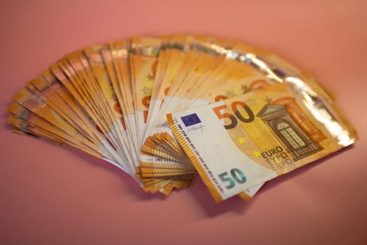 Euro banknotes . High quality photo