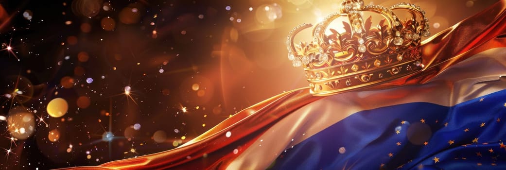 Dutch flag crown stars background travel business luxury royal netherlands symbol celebration europe royal sovereignty homeland tradition identity colorfulrip pride heritage