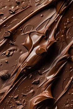 Texture of chocolate close-up food. Selective focus. frame, dark.