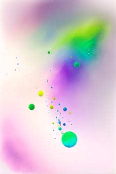 Abstract watercolor background in rainbow colors. Generative AI