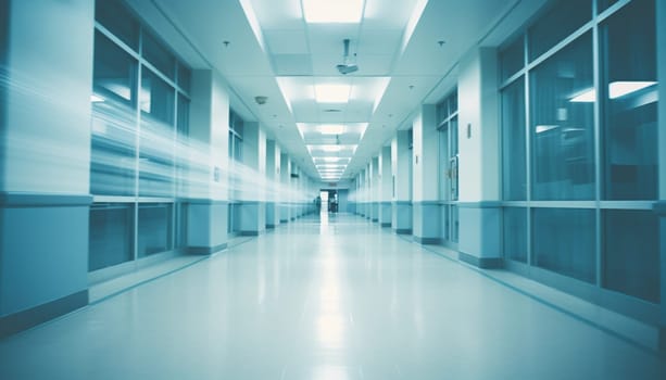 Abstract blurred background hospital. High quality photo