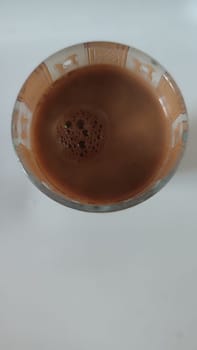 brown color coffee, liquid foam drink. High quality photo