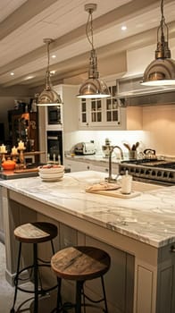 Bespoke kitchen design, country house and cottage interior design, English countryside style renovation and home decor idea