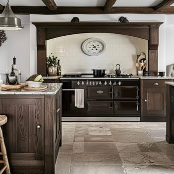 Bespoke kitchen design, country house and cottage interior design, English countryside style renovation and home decor idea