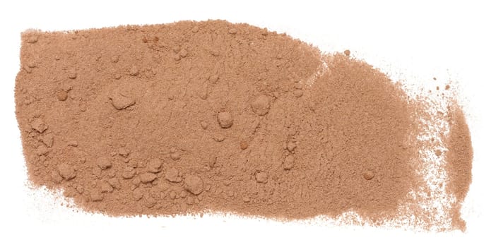 Dry ground cocoa powder, texture. Close up