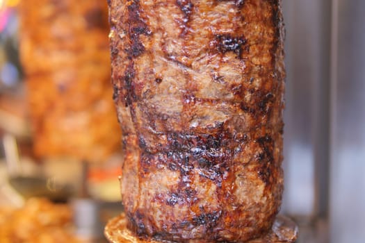 rotating traditional gyros meat ,