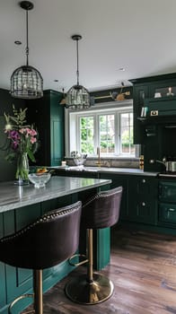 Bespoke kitchen design, country house and cottage interior design, English countryside style renovation and home decor idea