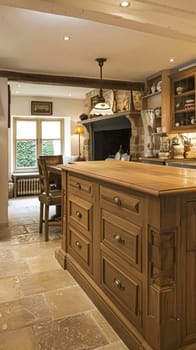 Bespoke kitchen design, country house and cottage interior design, English countryside style renovation and home decor idea