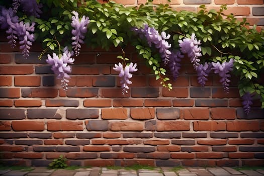 background of red old bricks .