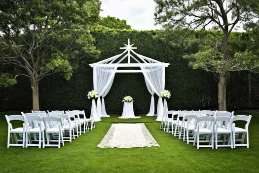 Outdoor Wedding Magic: Simplicity and Minimalism in the Backyard.