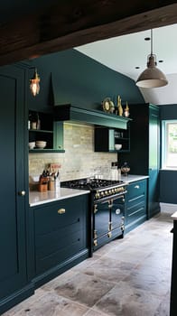 Bespoke kitchen design, country house and cottage interior design, English countryside style renovation and home decor idea