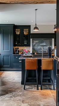 Bespoke kitchen design, country house and cottage interior design, English countryside style renovation and home decor idea