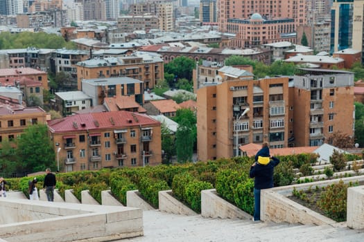 Yerevan, Armenia: city view from the Cascade fountain