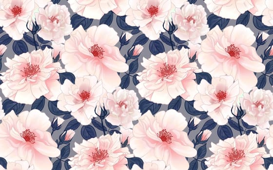 Seamless floral pattern for women with roses for surface design beautiful fabric and textile manufacturing stationery and packaging