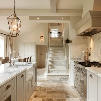 Bespoke kitchen design, country house and cottage interior design, English countryside style renovation and home decor idea