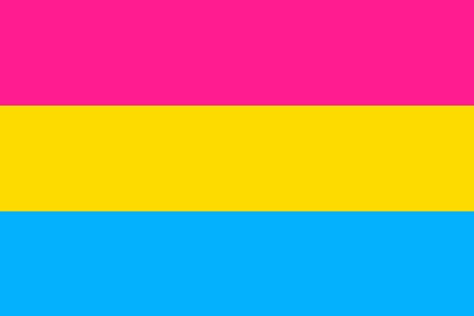 A Pansexual Pride Flag background Illustration