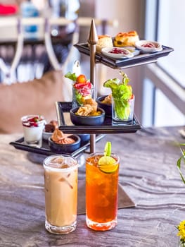 Afternoon tea in Cape Panwa beach in Phuket, Thailand, south east asia