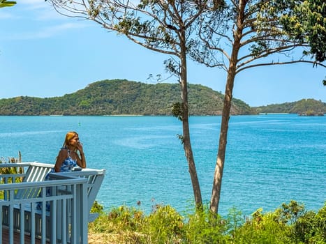 View of Cape Panwa beach in Phuket, Thailand, south east asia