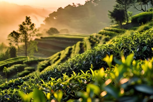 Experience the essence of tradition with tea-picking in stunning green terraces at sunrise, a timeless display of cultural richness