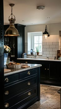 Bespoke kitchen design, country house and cottage interior design, English countryside style renovation and home decor idea