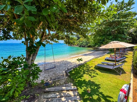 View of Cape Panwa beach in Phuket, Thailand, south east asia