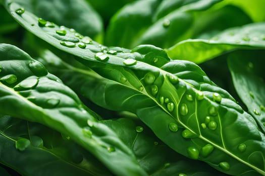 From Field to Plate: Witness the Bounty of Freshly Harvested Spinach.