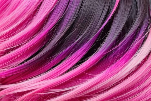 In this stunning image, the intricate details of the ombre pink hair are highlighted in a close-up shot, radiating elegance and sophistication