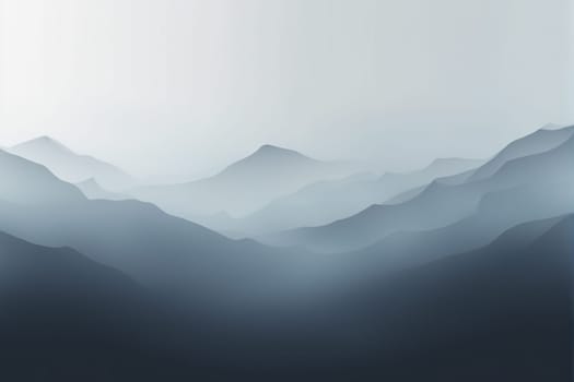 Gray gradient abstract background from light gray to dark gray, like a mountain