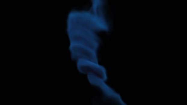 Abstract Blue smoke. Computer generated 3d render