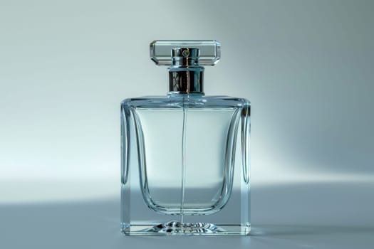 Mockup Perfume glass bottle. Element with copy space.