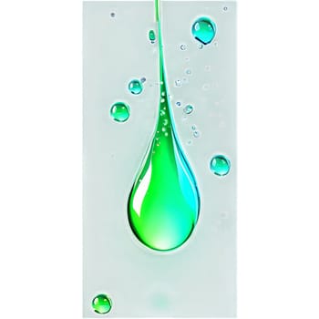 Vibrant drop water paint strokes merge in a dance of colors on a transparent canvas.