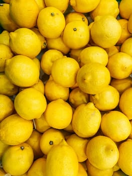 lots of ripe sour lemon vitomin for food citrus background