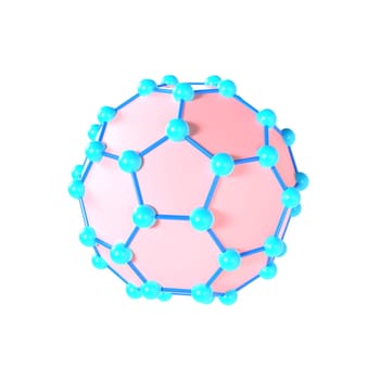 Science Ball isolated on white background. High quality 3d illustration