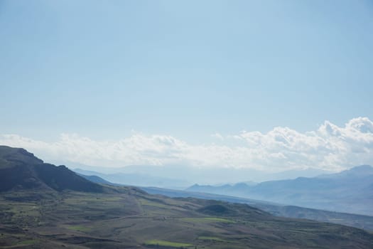 mountain landscape in the green mountains of Armenia