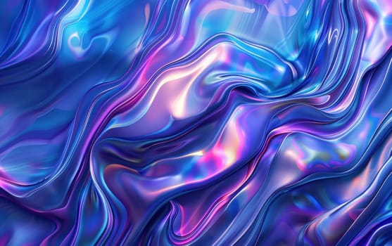 Abstract liquid texture background in blue and purple tones for art and design projects