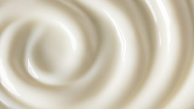 Glossy Cream Swirl Abstract Background