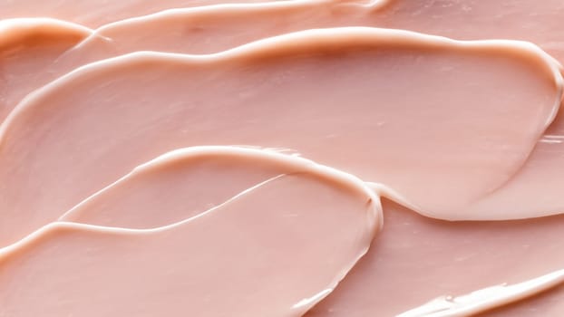Thick Pink Cream Smear Texture Close-Up