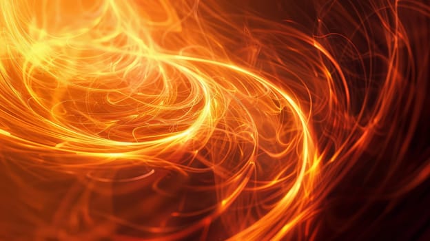 Abstract Fire flames loop on black background.