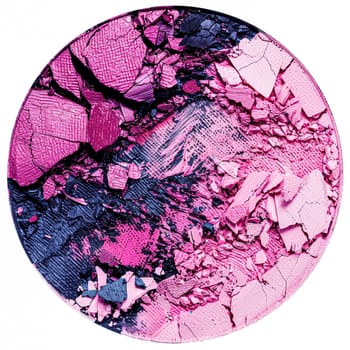 Beauty product and cosmetics texture as circle shape design, makeup blush eyeshadow powder as abstract luxury cosmetic background art