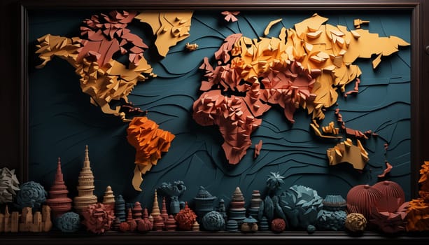 World map - abstract background. High quality photo