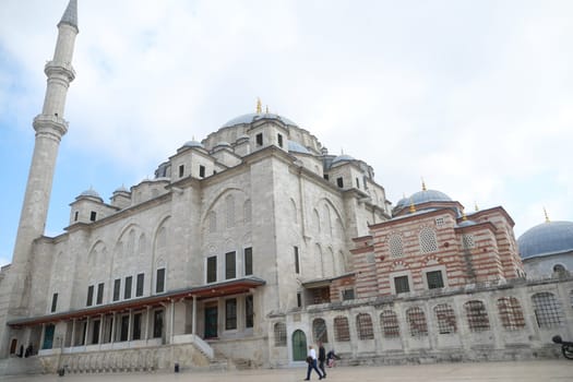 Turkey istanbul 12 january 2023. Fatih Mosque and the gate