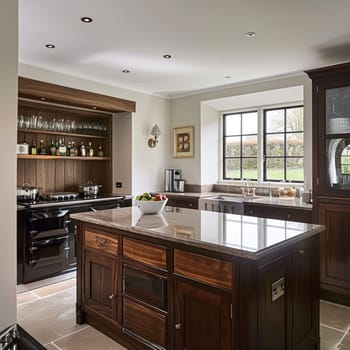 Bespoke kitchen design, country house and cottage interior design, English countryside style renovation and home decor idea