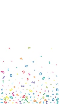 Scattered letters of latin alphabet. Colorful childish floating characters of English language. Foreign languages study concept. Back to school banner .