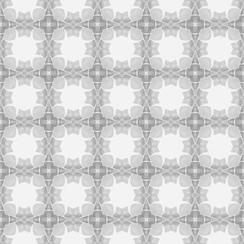 Watercolor ikat repeating tile border. Black and white uncommon boho chic summer design. Textile ready valuable print, swimwear fabric, wallpaper, wrapping. Ikat repeating swimwear design.