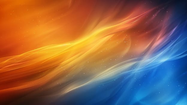 A colorful, abstract image with a blue, red, and yellow gradient. The colors are vibrant and the image has a sense of movement and energy